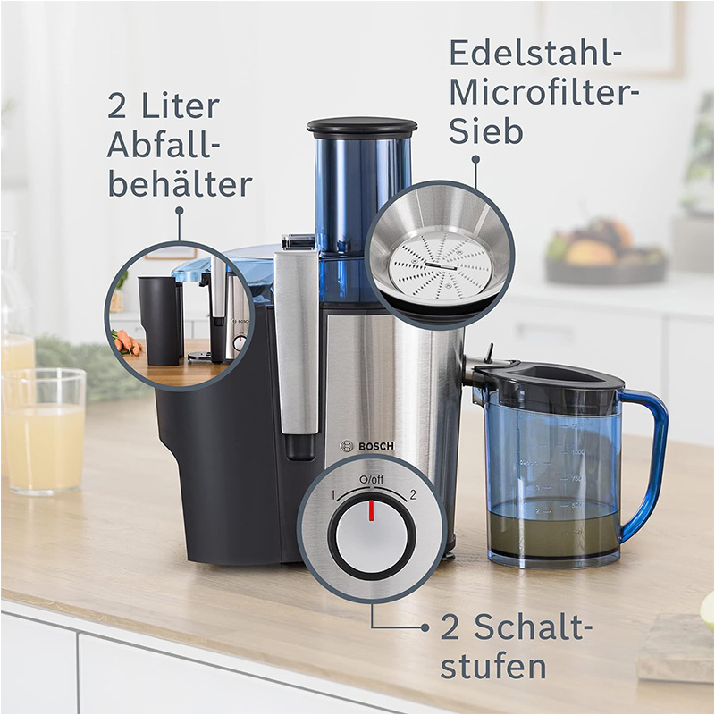 آبمیوه گیری بوش مدل MES3500 17 لوازم جانبی همراه آبمیوه گیری بوش مدل MES3500