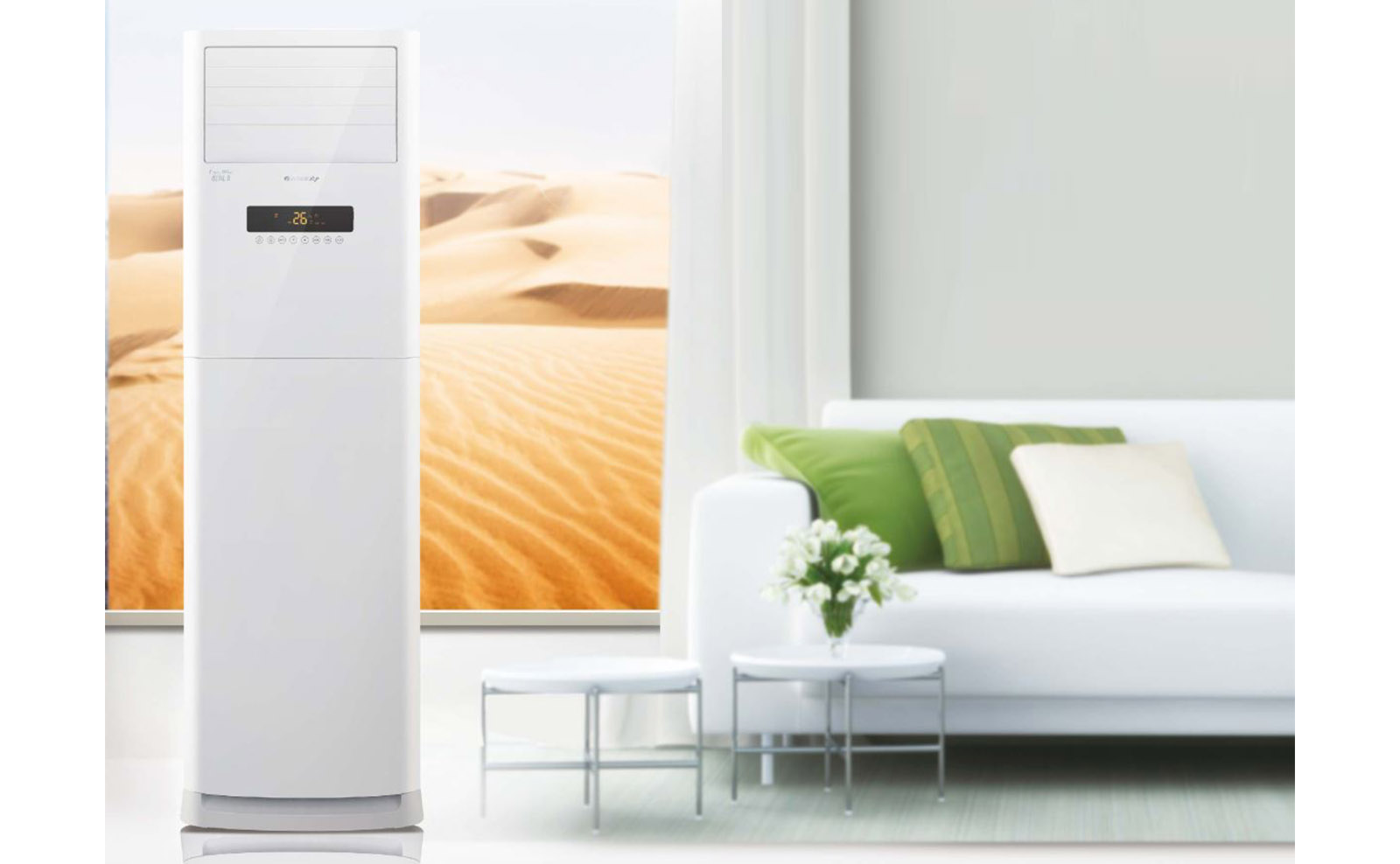 کولر گازی ایستاده اینورتر 36000 گری مدل GVH