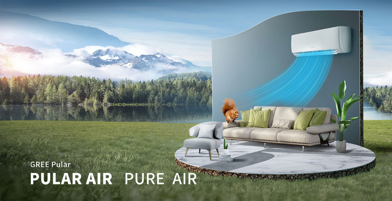 کولر گازی اینورتردار 36000 گری GWH 19 GREE GWH GREE Air