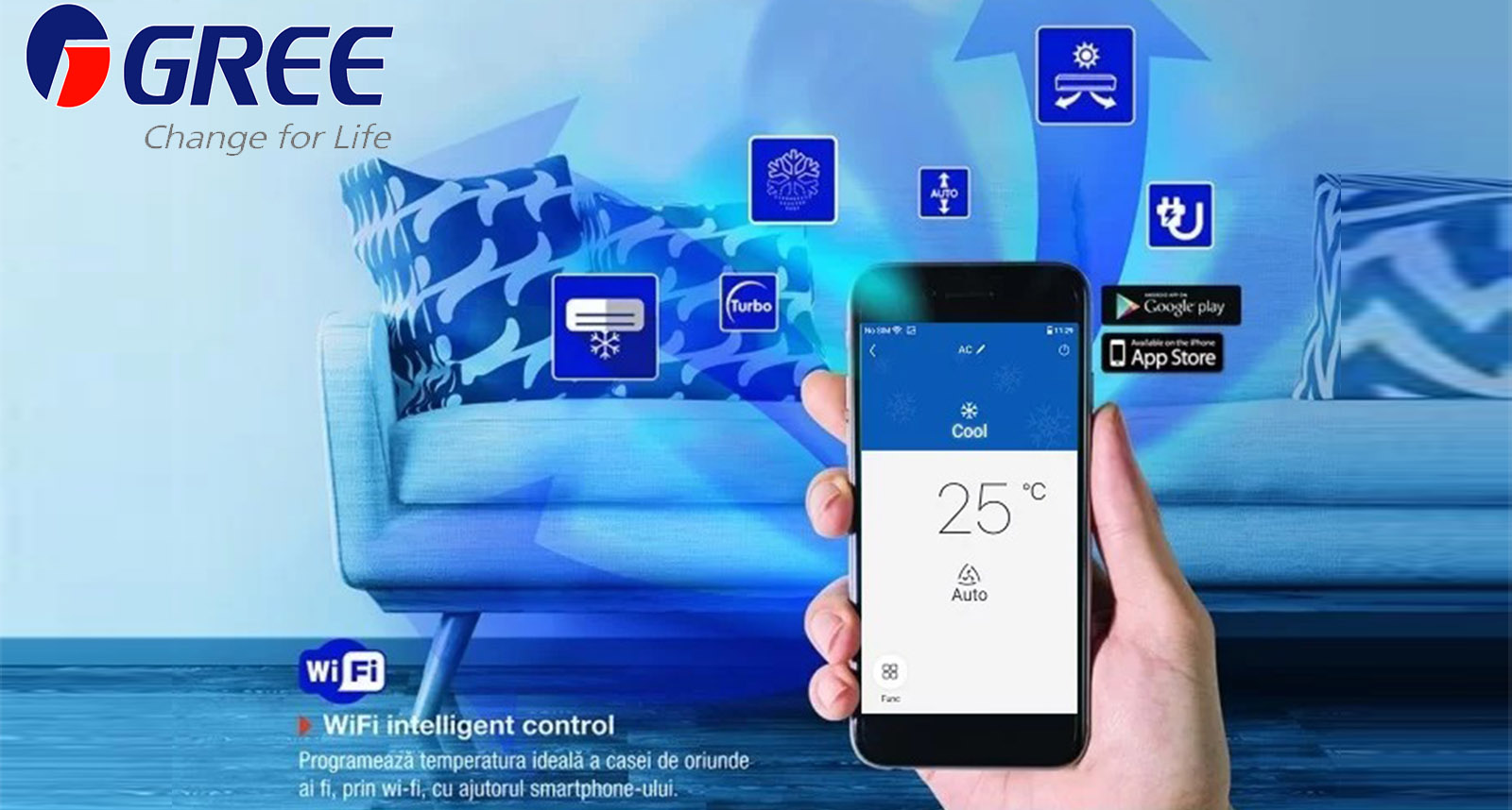 کولر گازی اینورتردار 36000 گری GWH 25 GREE GWH GREE Air