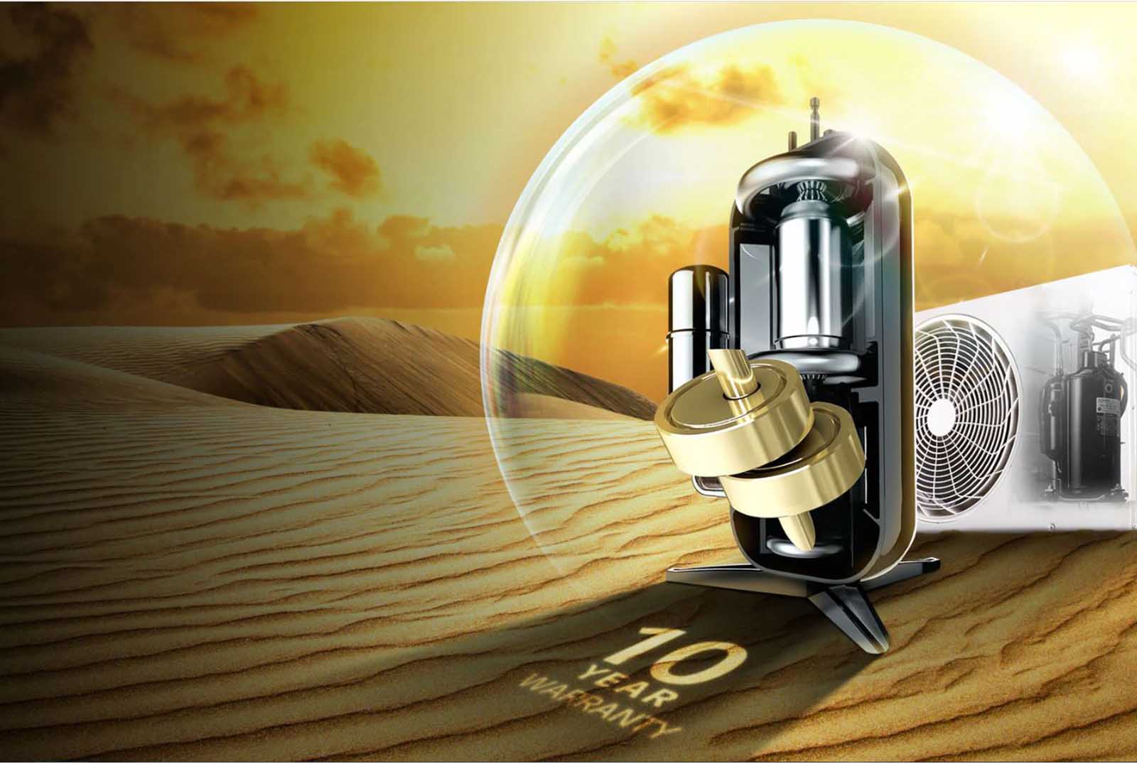 کولر گازی 24000 هایسنس مدل AS-24HR4SYRCA01 17 کمپرسور روتاری کولر گازی 24000 هایسنس مدل AS-24HR4SYRCA01