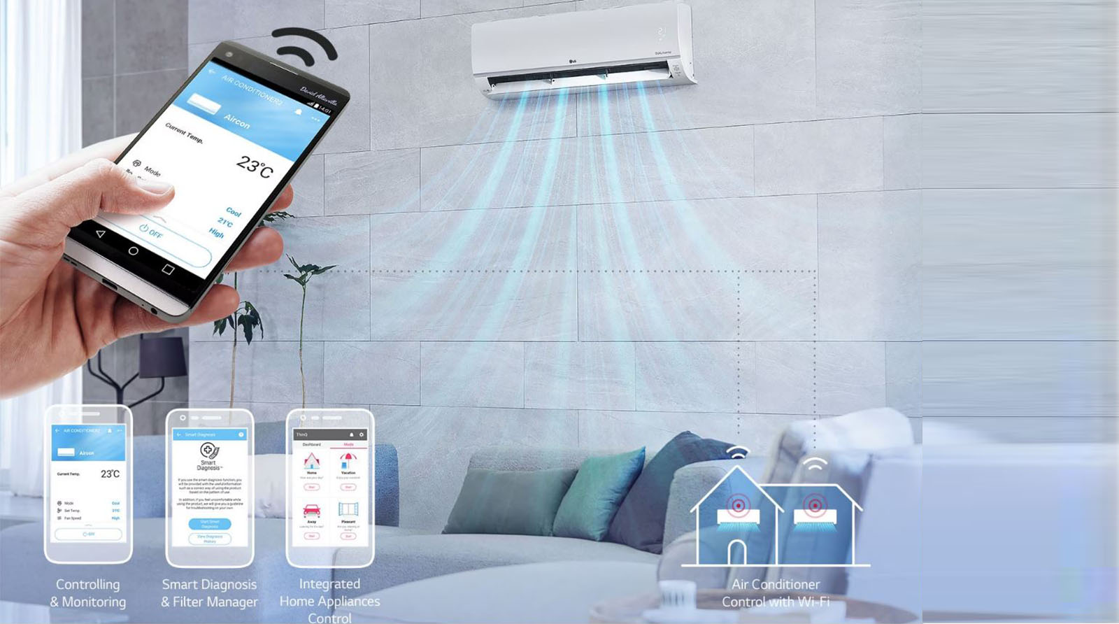 کولر گازی ال جی دوال اینورتر مدل AMP-26K 18 کولر گازی ال جی دوال اینورتر مدل AMP-26K