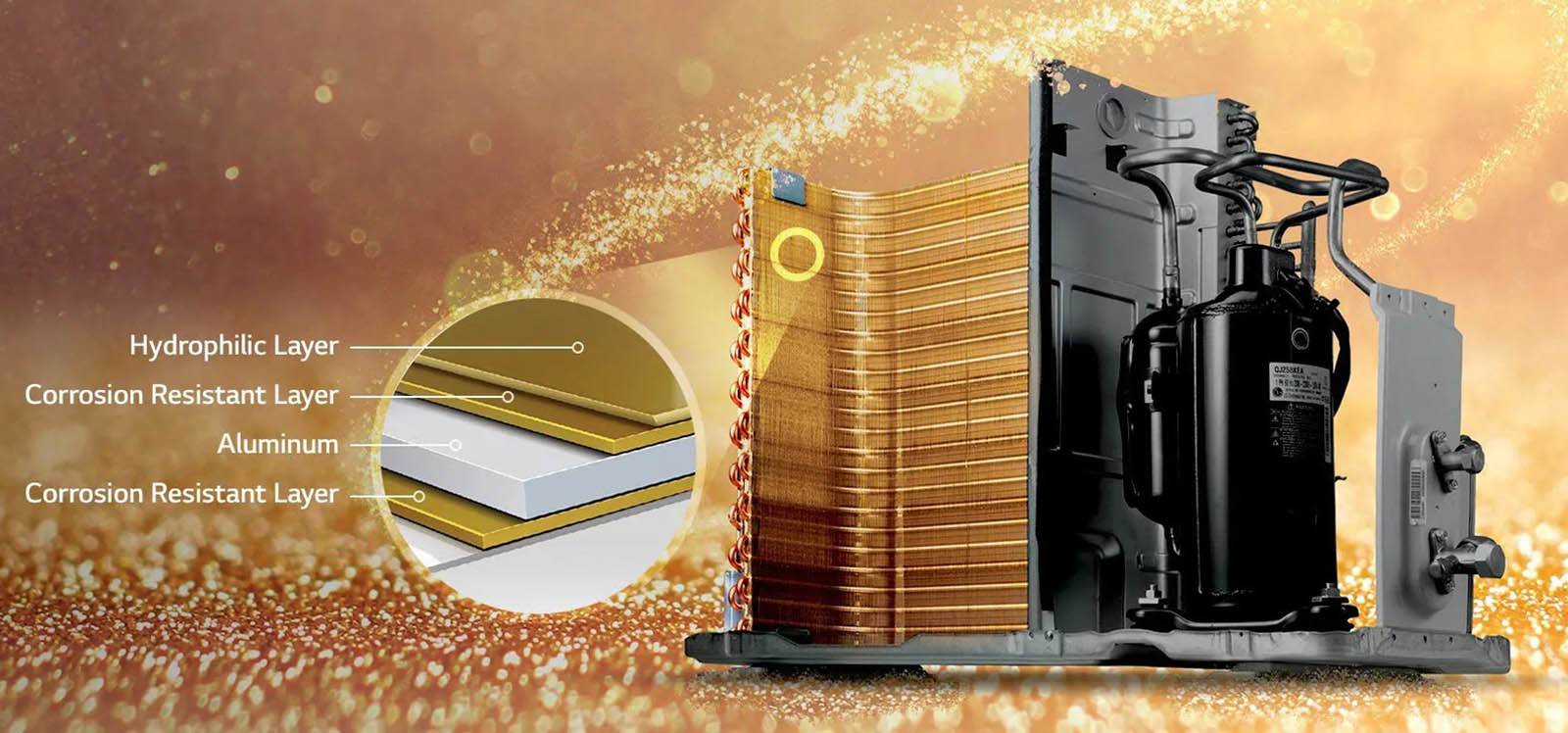 کولر گازی 12000 ال جی مدل IQA12K 17 رادیات طلایی کولر گازی ال جی 12000