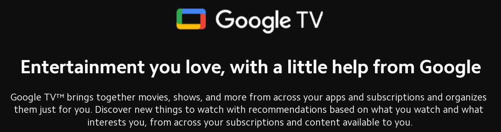 سیستم عامل هوشمند گوگل تی وی