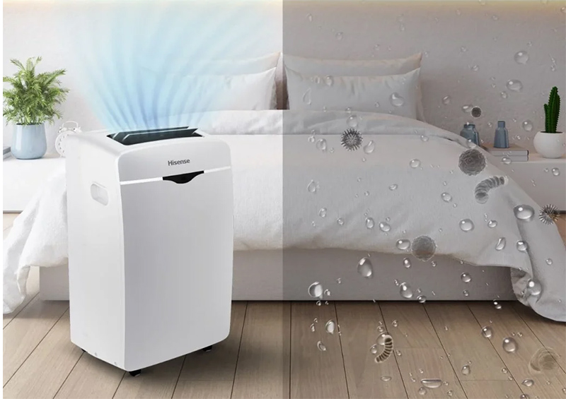 کولر گازی پرتابل هایسنس 12000 مدل QAP-12HR 12 مشخصات عالی برای تهویه ایده آل هوا با کولر پرتابل